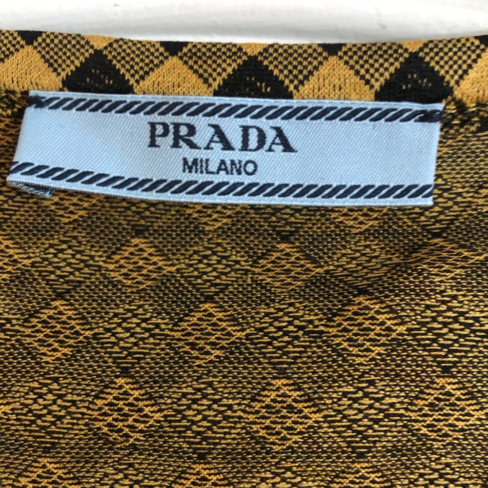 Prada Vintage Gold and Black Blouse - Picture 4 of 5